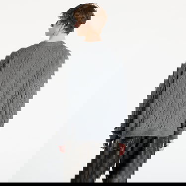 Sveter New Era MLB New York Yankees Cable Knit V-Neck Cardigan Šedá | 60758743, 2