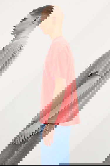 Tričko Aries Aries Sunbleached Cola Short Sleeve Printed T-Shirt Červená | AR6262203, 2