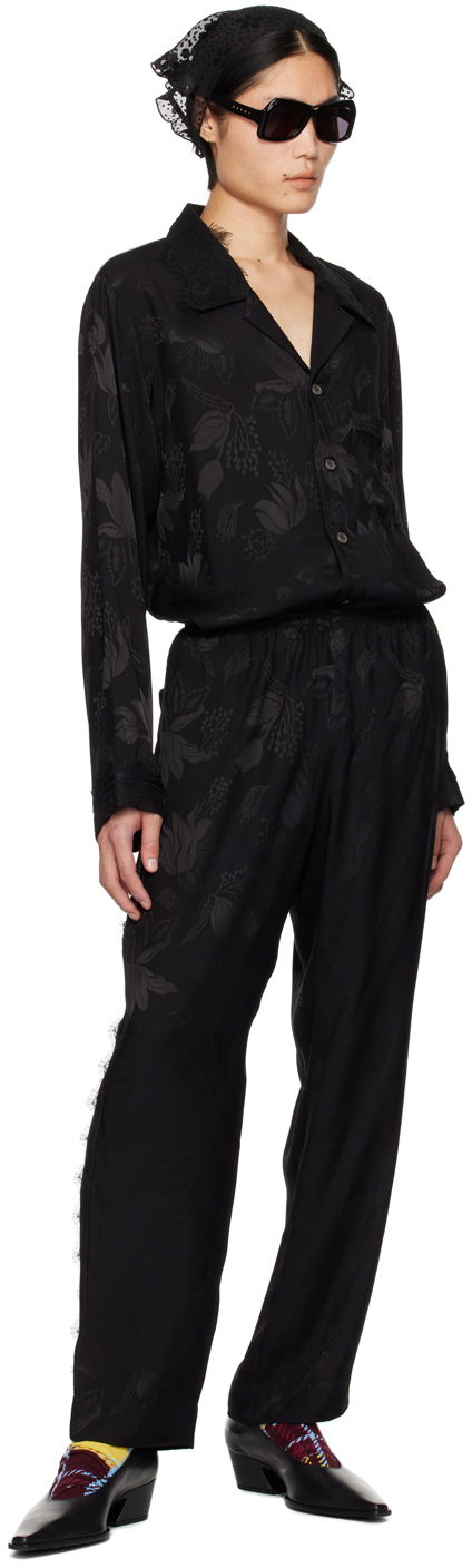 Floral Jacquard Lounge Trousers