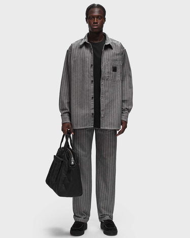 Košeľa Carhartt WIP Menard Herringbone Shirt Jacket - Grey Rinsed Šedá | I033577-9102, 1