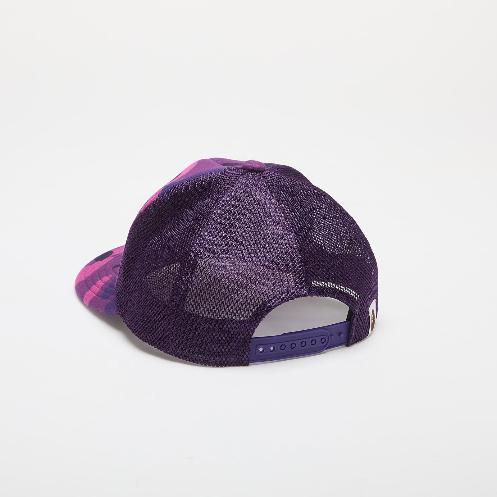 A BATHING APE Color Camo Nyc Logo Mesh Cap Purple Universal