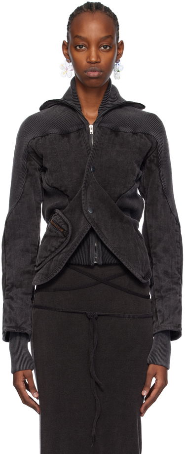 Bunda Ottolinger Ottolinger Silhouette Denim Jacket Čierna | 2100302, 0