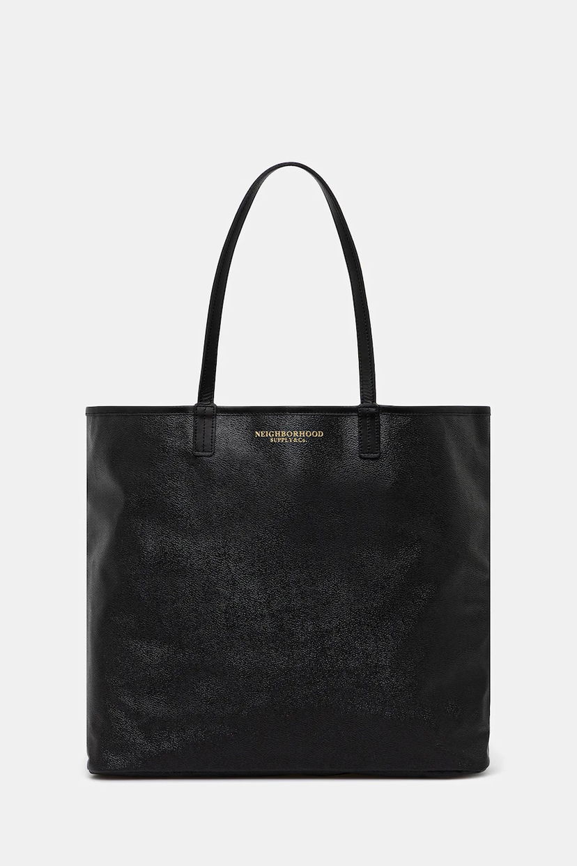 Tote bag Neighborhood NEIGHBORHOOD Coated Tote Bag Čierna | 251TQNH.CG01