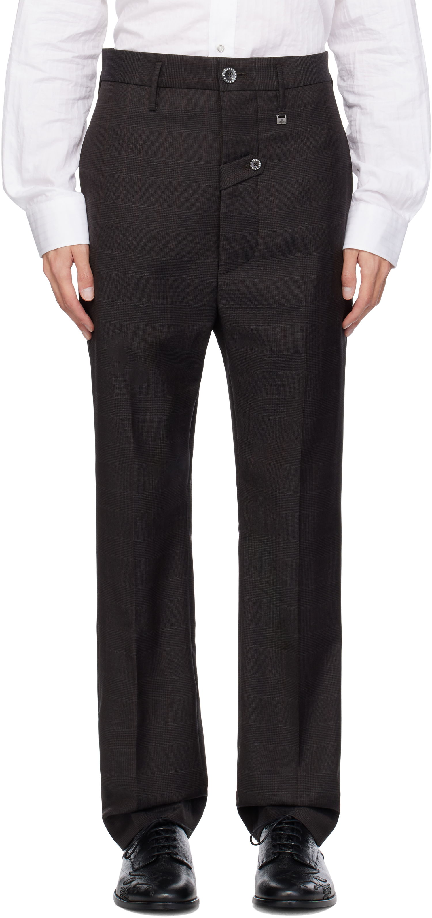 Nohavice Vivienne Westwood Pull Down Trousers Hnedá | 2F01000D-W00YX-, 0