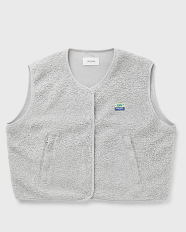 Sveter American Vintage American Vintage Hoktown Fleece Vest Šedá | HOK16BE25-POLAIRE-CHINE, 0