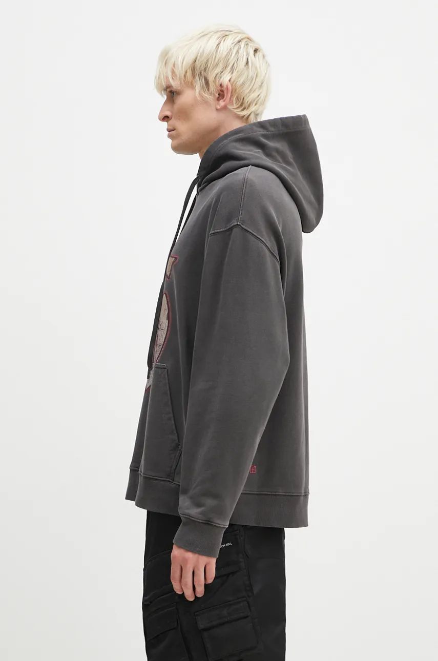 Mikina Ksubi Biggie Hoodie Šedá | MFA24FL017, 1