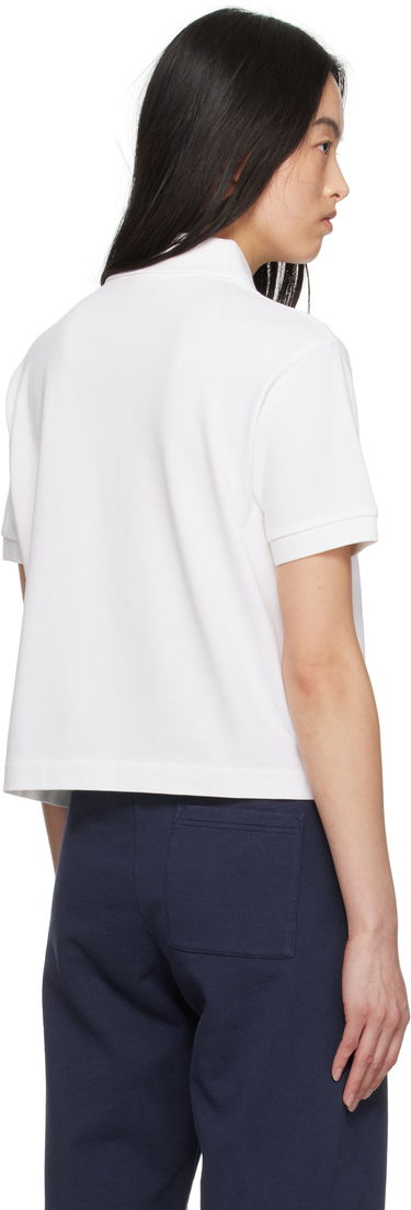 Polo tričko Sporty & Rich Sporty & Rich H&W Crest Pique Polo Biela | TO085606241WH01, 2
