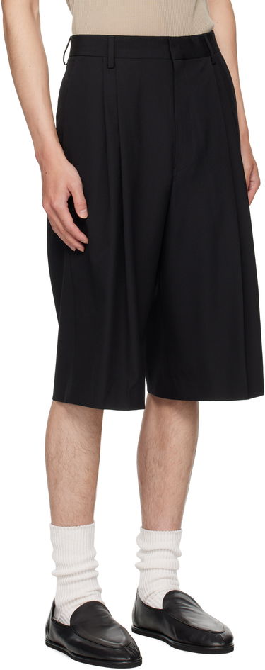 Šortky Dries Van Noten Dries Van Noten Wool Pleated Shorts Čierna | 252-020935-2057, 1