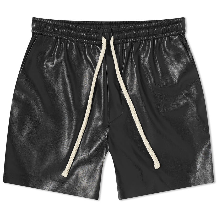 Šortky Nanushka Maurine Leather Look Shorts Čierna | NW24RSST00599