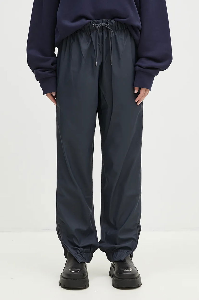 Nohavice Rains High Waist Drawstring Pants Navy | 18560.NAVY