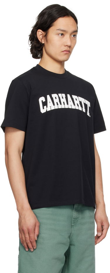 Tričko Carhartt WIP Black University T-Shirt Čierna | I034851, 4