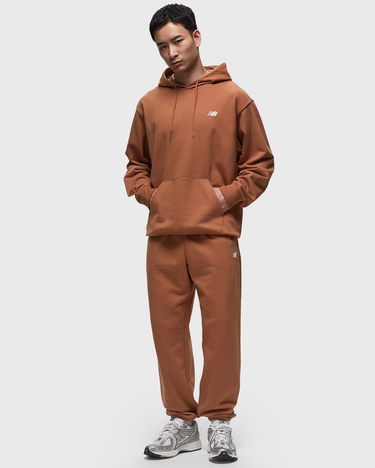 Mikina New Balance Small Logo French Terry Hoodie Hnedá | MT41508-WUT, 1