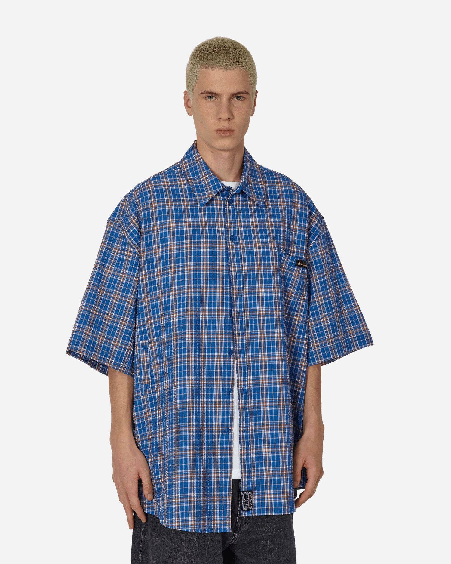 Košeľa Martine Rose Wrap Shirt Modrá | MRSS24-440B BLUCHK, 1