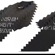 Jumbo Distressed 'Quality We Treasure' Print T-Shirt