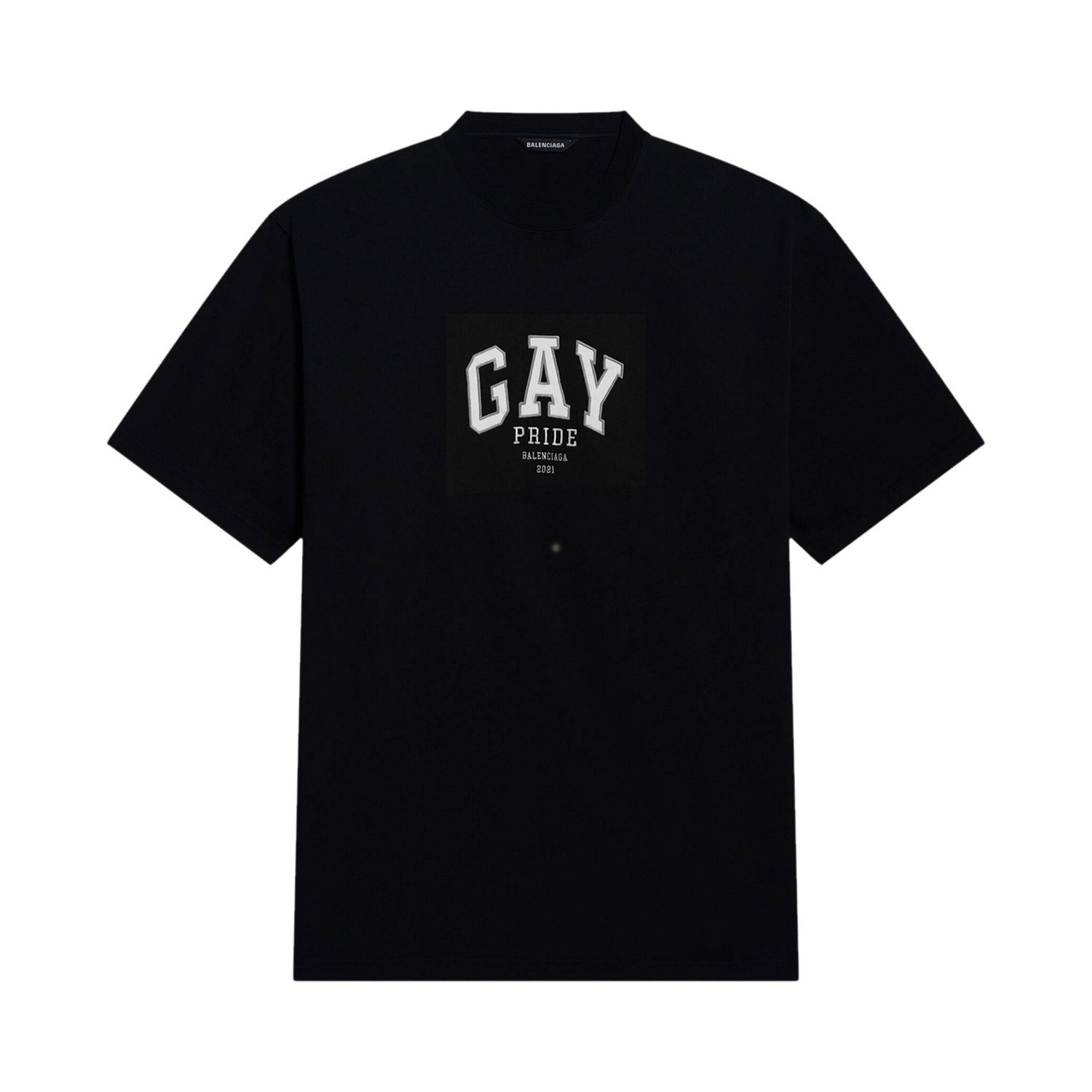 Tričko Balenciaga Pride 2021 Oversized Tee Čierna | 651795 TLV93 1000, 1