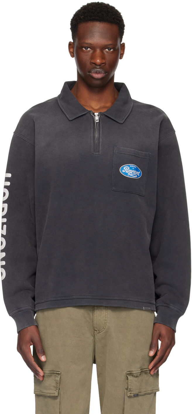 Mikina Represent Clo Represent Black Classic Parts Sweatshirt Čierna | MLM404-444, 0