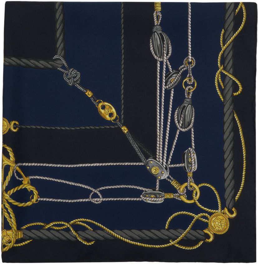 Šál Versace Nautical Scarf Navy | 1001600_1A09964