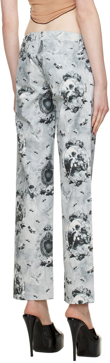 Džínsy Miaou Miaou Atlas Print Jeans Šedá | 1023SCPAR, 2