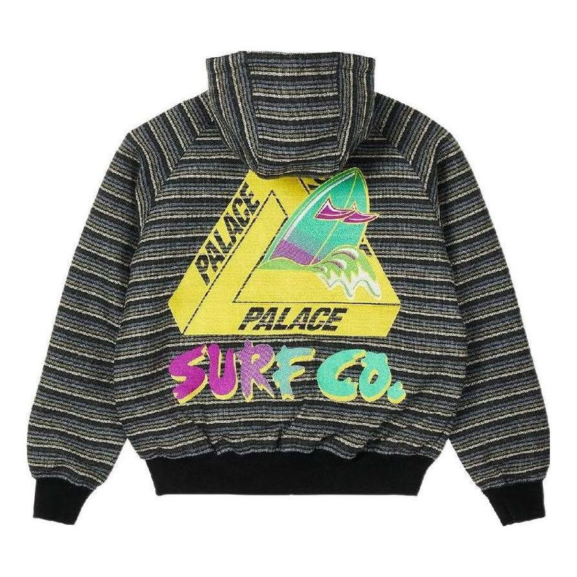 Mikina Palace Palace Surf Co. Print Striped Jacket Čierna | P22JK120