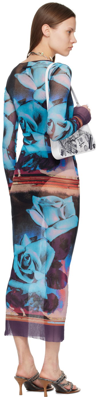 Jean Paul Gaultier Roses Print Maxi Dress