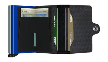 Peňaženka Secrid Optical Patterned Wallet Čierna | TOP-Titanium-Blue, 1