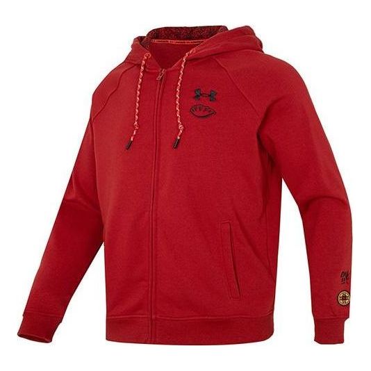 Mikina Under Armour Terry Full Zip Hoodie Červená | 1374499-611, 0
