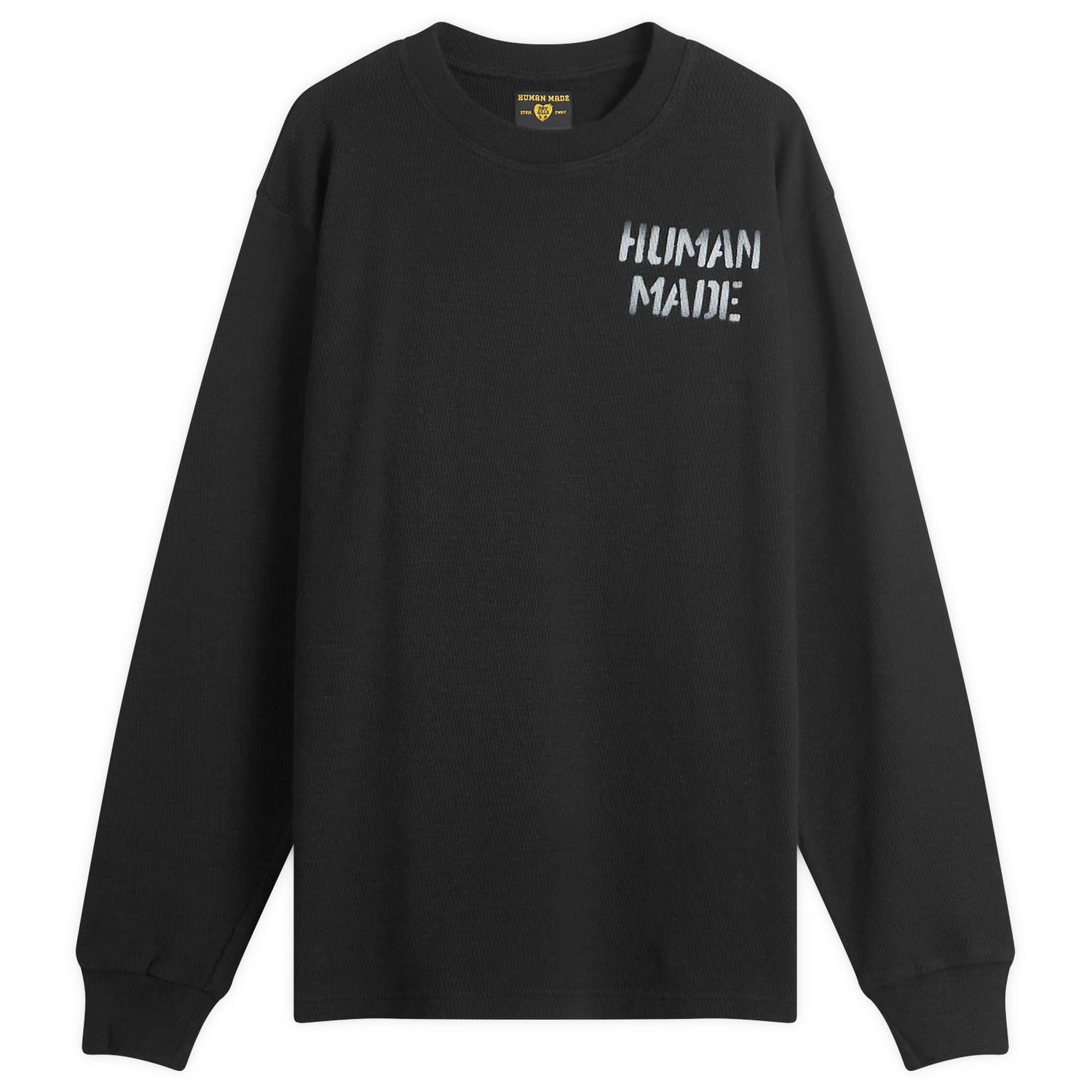 Sveter Human Made Thermal Long Sleeve T-Shirt Čierna | HM28CS006-BK, 1