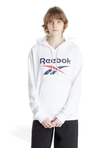 Mikina Reebok Identity Logo French Terry Hoodie Biela | GI6700