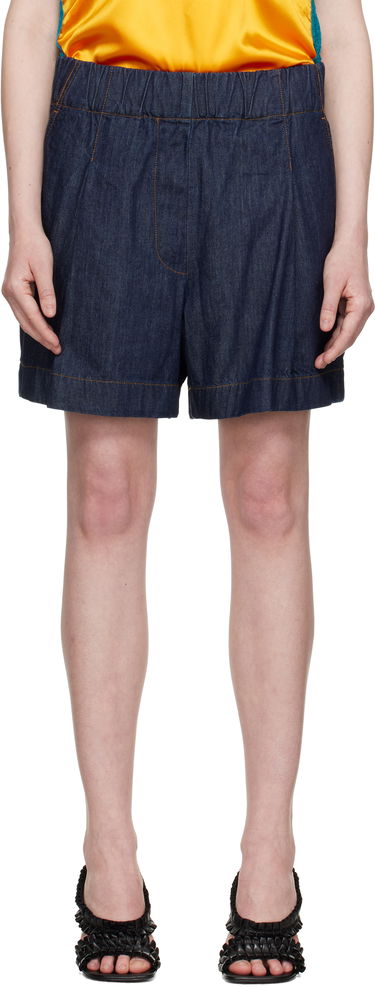 Šortky Dries Van Noten Dries Van Noten Wide Denim Shorts Modrá | 251-010937-1553, 0