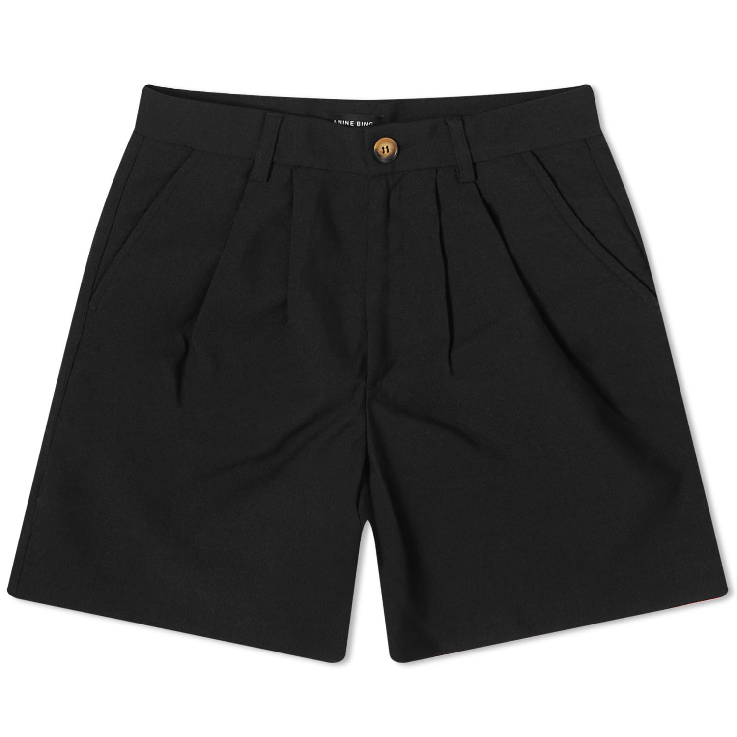 Šortky Anine Bing Carrie Black Shorts, Size UK 14 Čierna | A-05-9152-000, 0