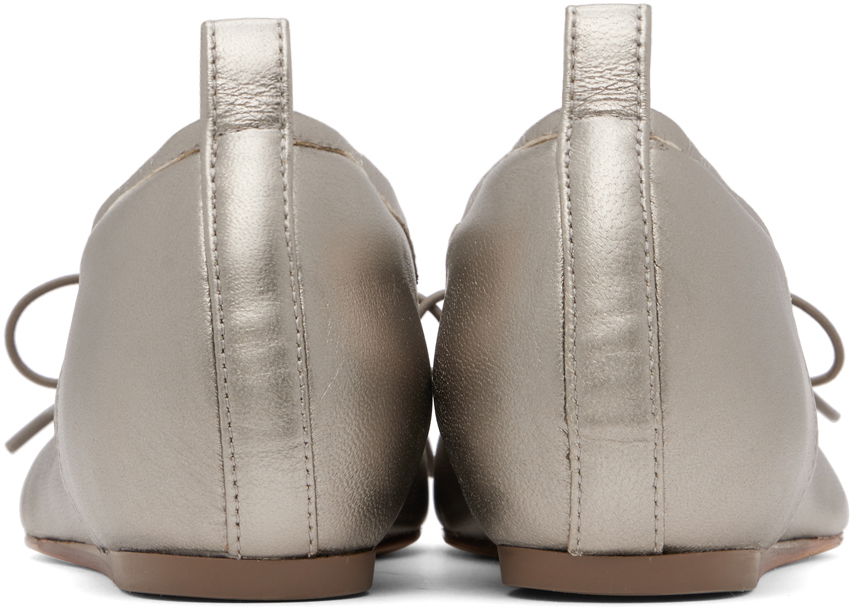 Šaty Simone Rocha Simone Rocha Classic Pleated Ballerina Flats Metalická | RMP23 0797, 1