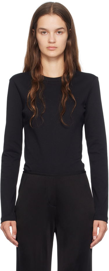 Tričko Helmut Lang Slim Long Sleeve T-Shirt Čierna | O06HW507, 0
