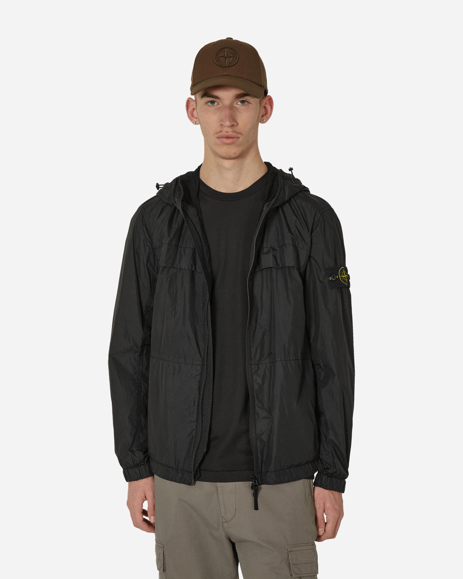 Bunda Stone Island Soft-Shell Hooded Jacket Čierna | 801540922 V0029, 0