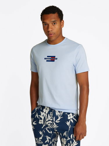 Tričko Tommy Hilfiger Tommy Hilfiger Flag Box T-Shirt Modrá | MW0MW38636C1O, 0