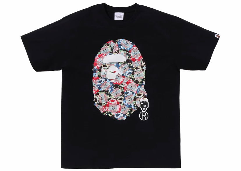 Tričko BAPE BAPE x Tamagotchi Ape Head Tee Black Čierna | 1J73-110-917