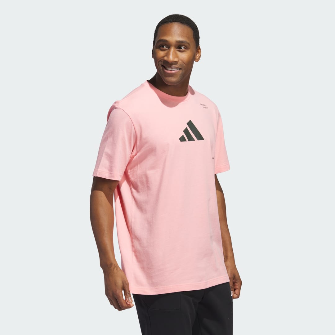 Tričko adidas Performance Baseball Graphic Ružová | IY5525, 1