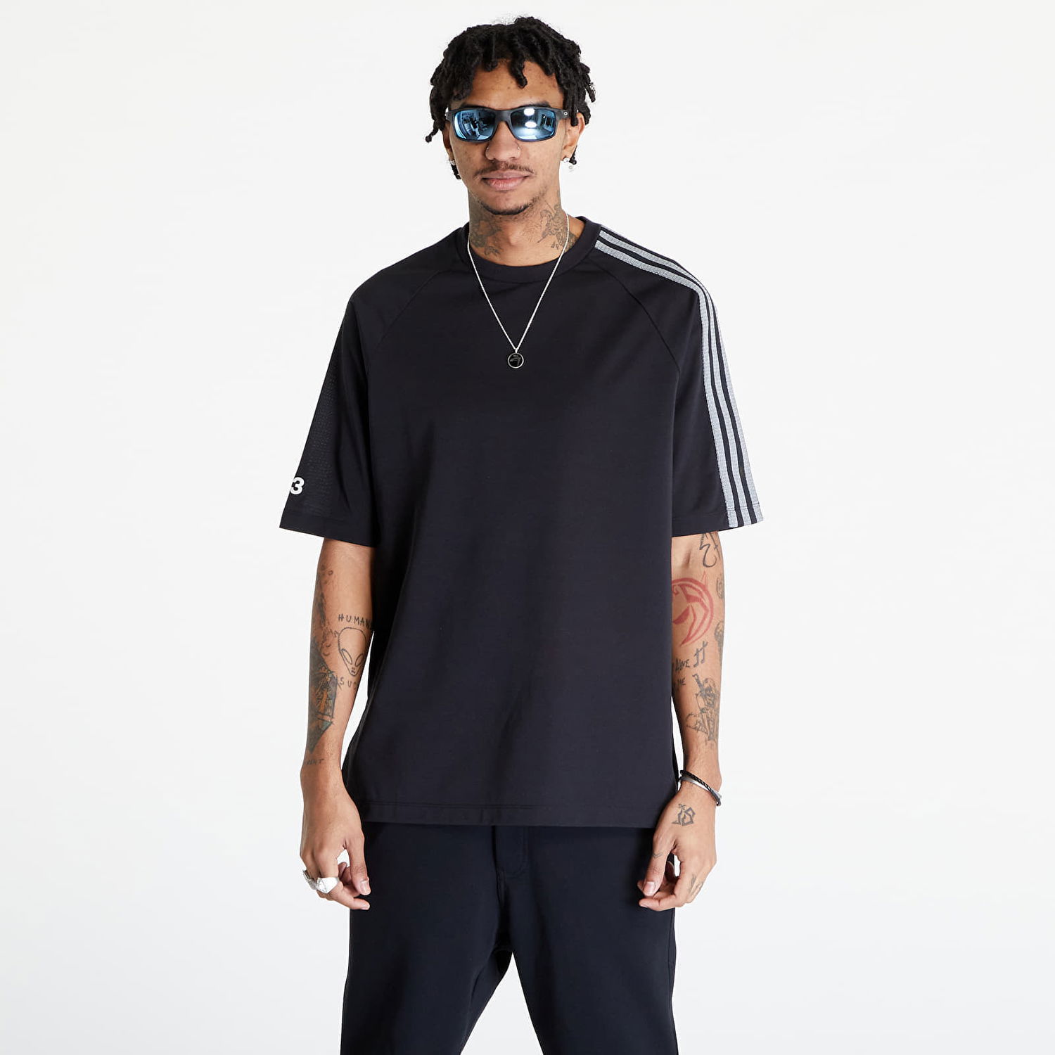 Tričko Y-3 3-Stripes Short Sleeve Tee UNISEX Black/ Off White Čierna | IR6265, 0