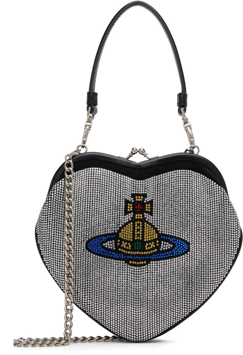 Kabelka Vivienne Westwood Belle Rhinestone Orb Logo Heart Frame Bag Rôznofarebný | 4B010013W-PT000Q-