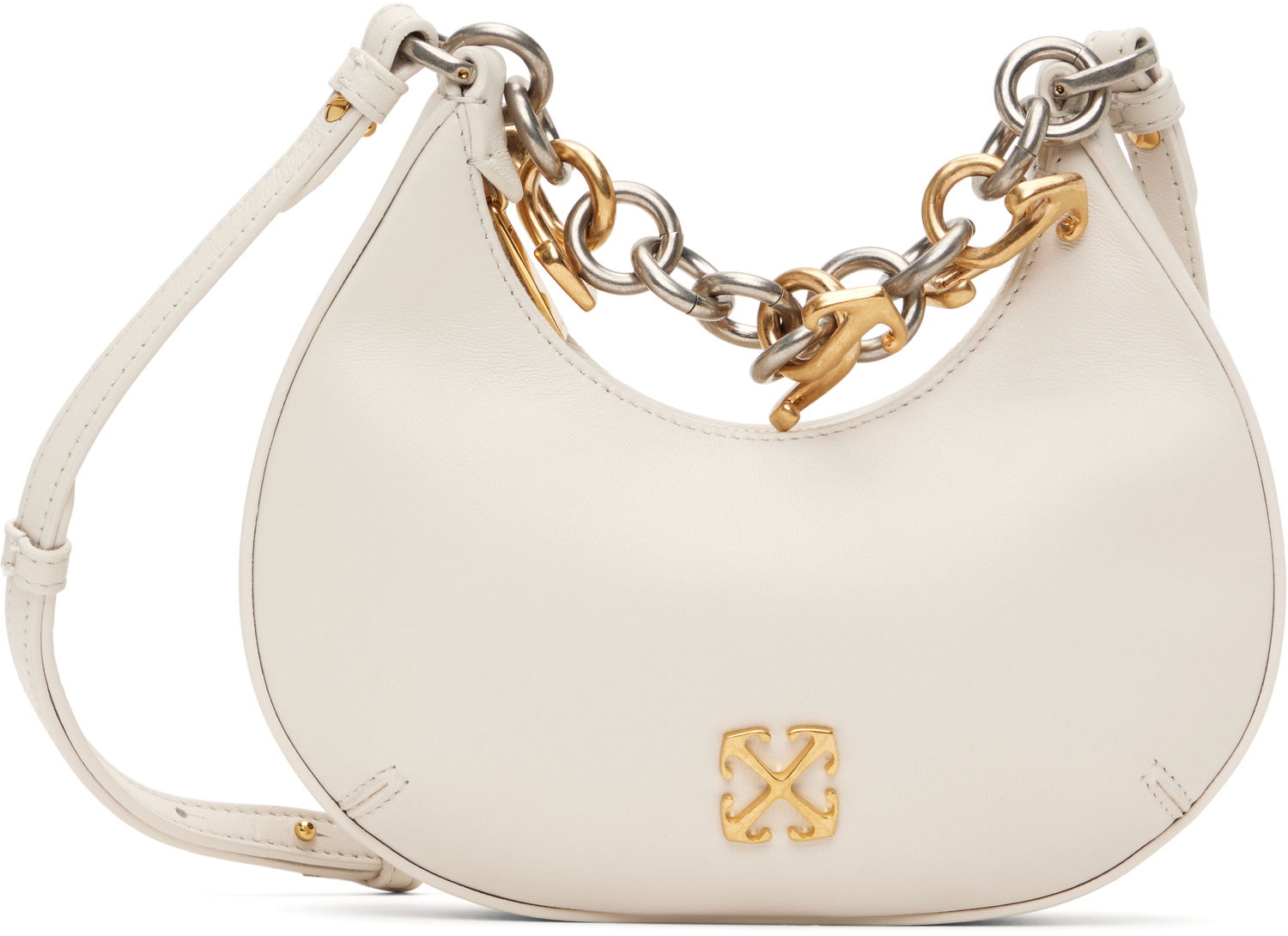 Kabelka Off-White Off-White Hemisphere Shoulder Bag Biela | OWNN184C99LEA0010400, 0