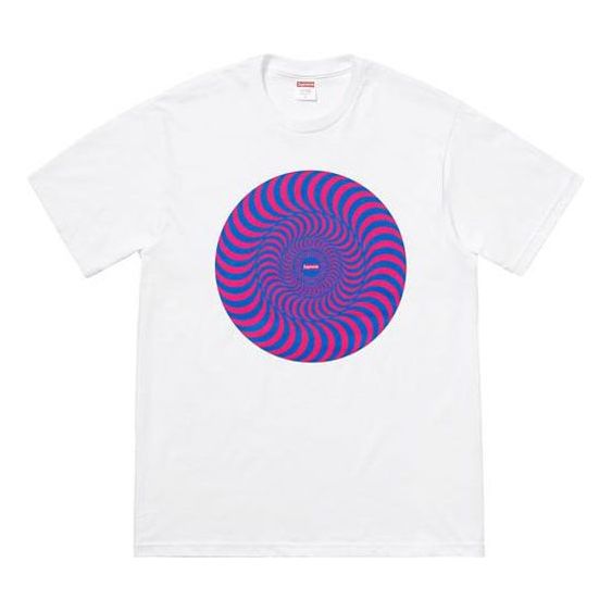 Tričko Supreme Spitfire Classic Swirl T-Shirt Biela | SUP-SS18-451