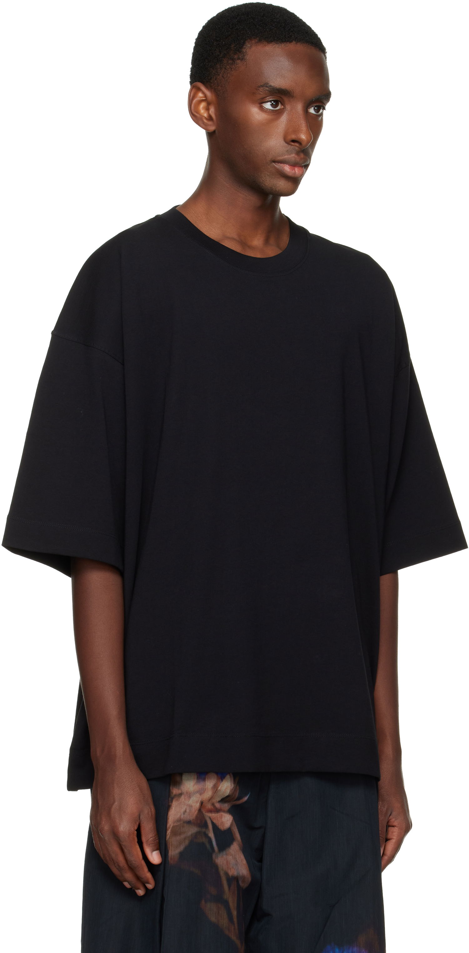 Tričko Dries Van Noten Dries Van Noten Oversized T-shirt Čierna | 252-021112-2603, 1