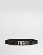 Dolce & Gabbana Calfskin and Elastic Belt