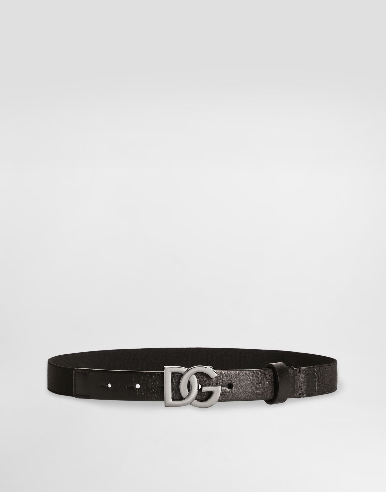 Opasok Dolce & Gabbana Dolce & Gabbana Calfskin and Elastic Belt Čierna | EC0086AQ61680999, 0