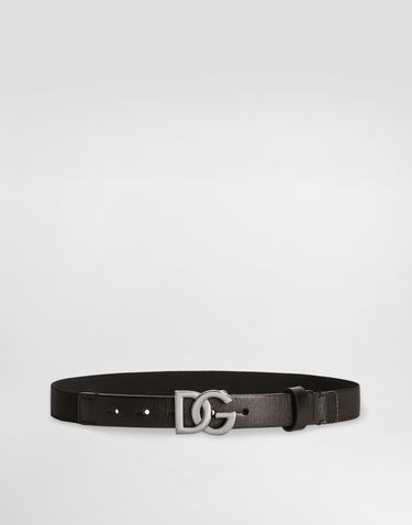 Opasok Dolce & Gabbana Dolce & Gabbana Calfskin and Elastic Belt Čierna | EC0086AQ61680999, 0