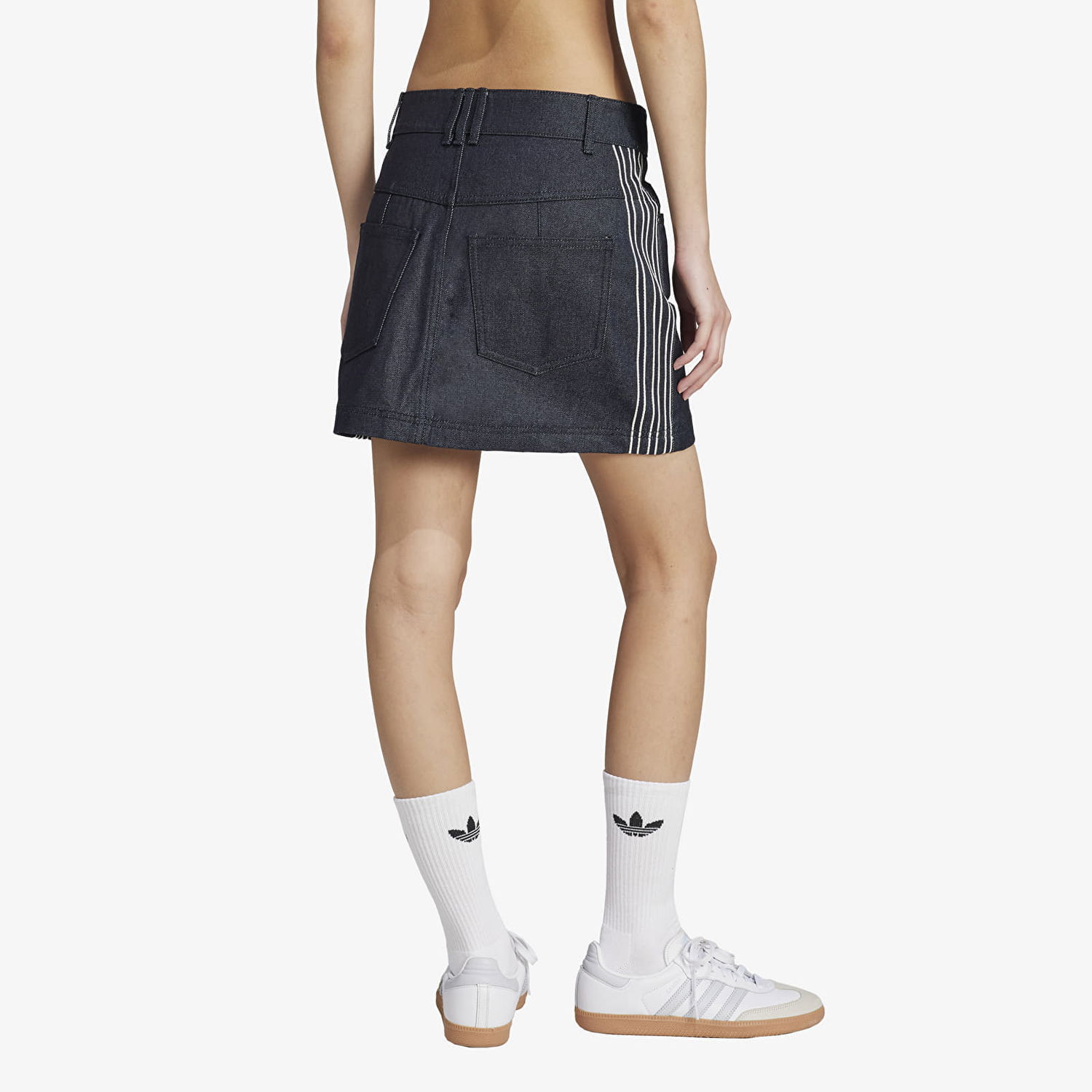Sukňa adidas Originals Denim Skirt Modrá | JJ3147, 1