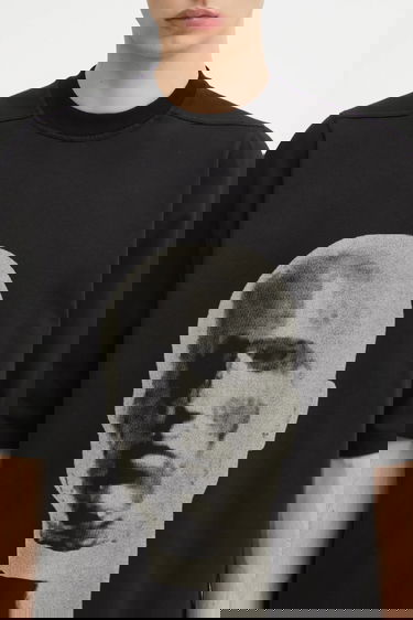 Tričko Rick Owens Rick Owens DRKSHDW Jumbo T-Shirt with Print Čierna | DU02E7274.RIGEP1, 3