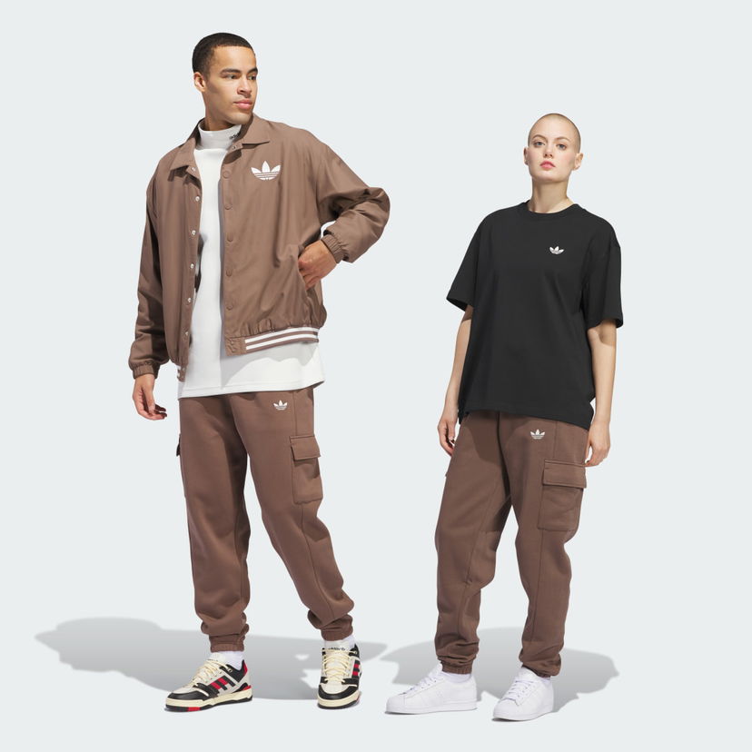 Cargo nohavice adidas Performance Cargo Sweatpants Hnedá | IY7383