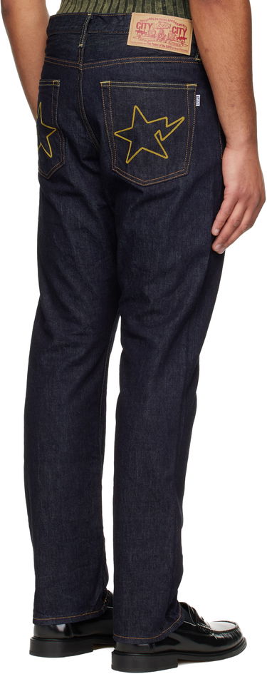 Džínsy BAPE STA Regular Fit 13oz Denim Jeans Modrá | 001DPL801004M, 2