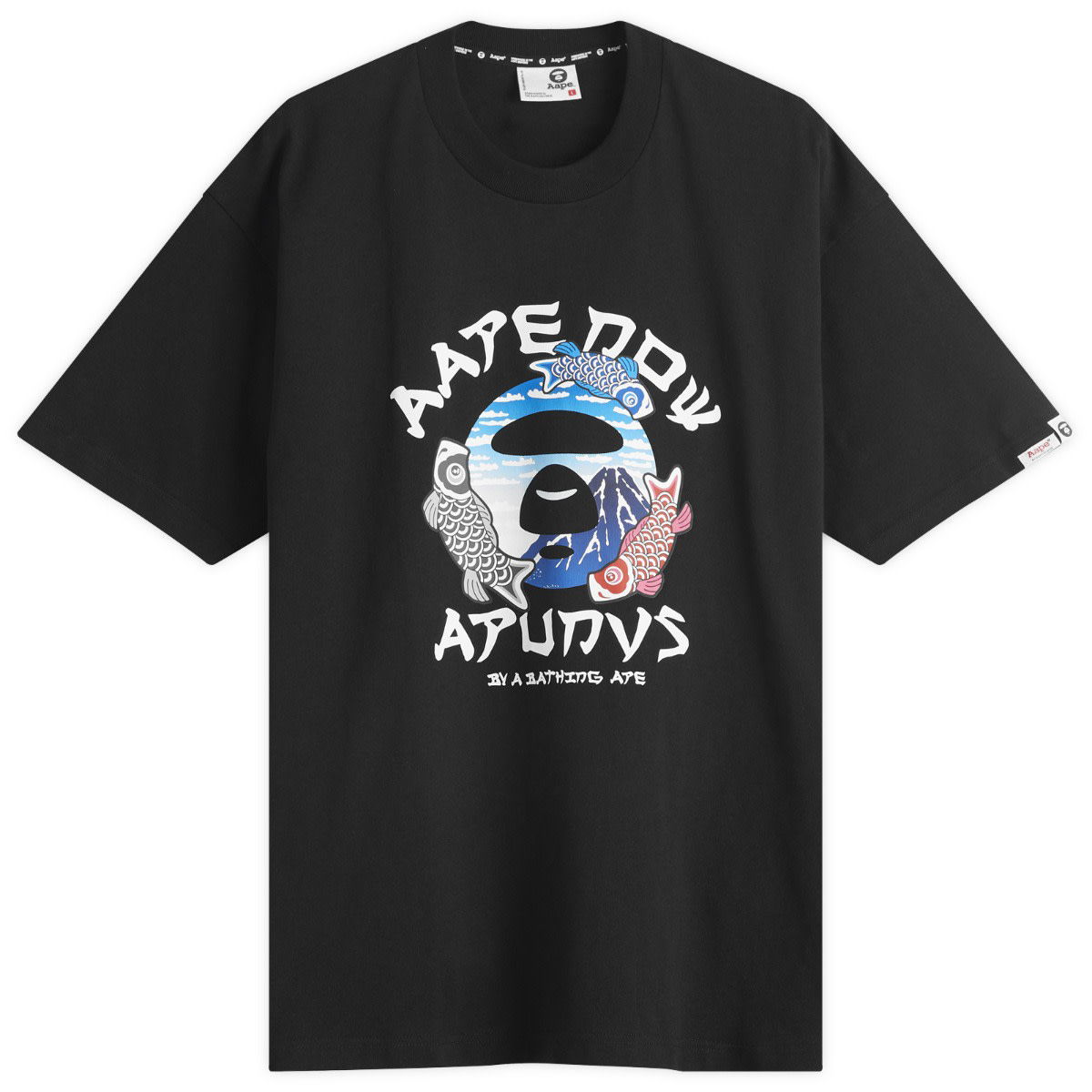 Tričko AAPE by A Bathing Ape AAPE Japan Graphic T-Shirt, Size Large Čierna | AAPTEM1637XX-BLK, 1