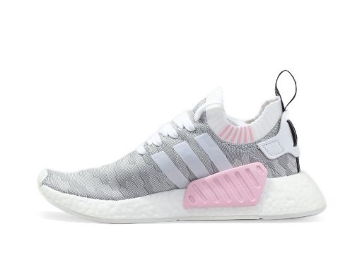 Tenisky a topánky adidas Originals NMD_R2 Primeknit "White Black Pink" W Šedá | BY9520
